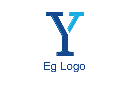 serif font letter Y