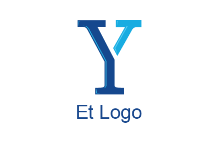 serif font letter Y