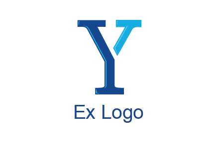 serif font letter Y