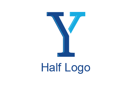 serif font letter Y