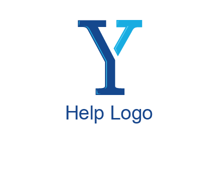 serif font letter Y