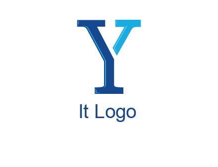 serif font letter Y