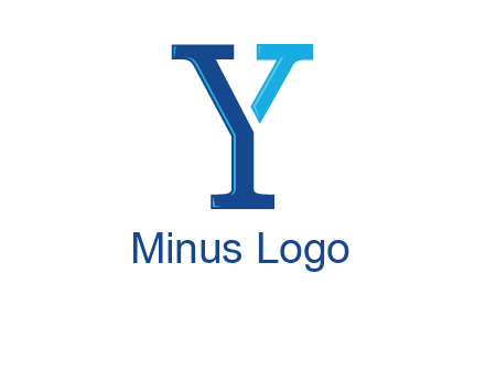 serif font letter Y