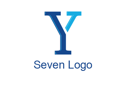 serif font letter Y