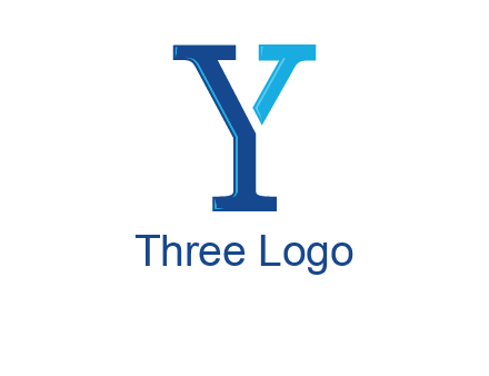 serif font letter Y