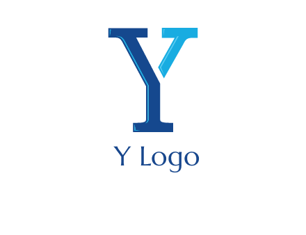 serif font letter Y