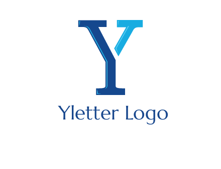 serif font letter Y