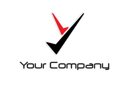 letter y in check mark