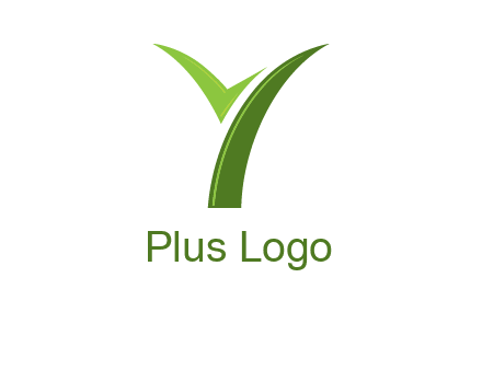 Letter Y in leaf