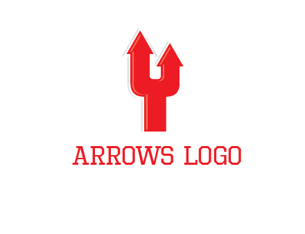 letter Y with arrow