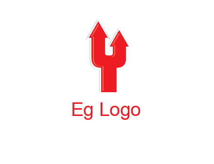 letter Y with arrow