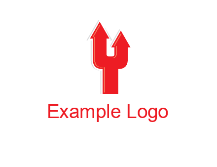 letter Y with arrow