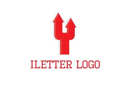 letter Y with arrow