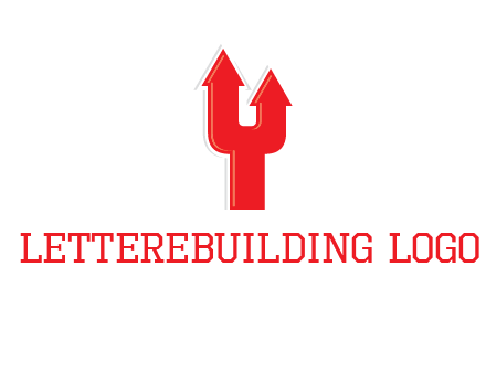 letter Y with arrow