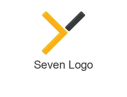 greater than sign forming letter Y