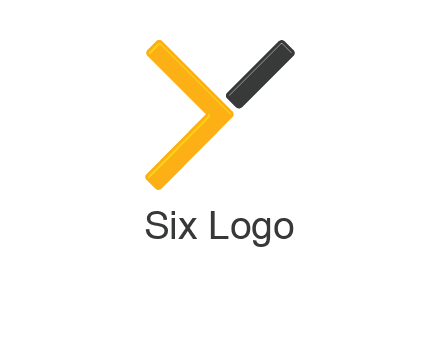 greater than sign forming letter Y