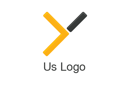 greater than sign forming letter Y