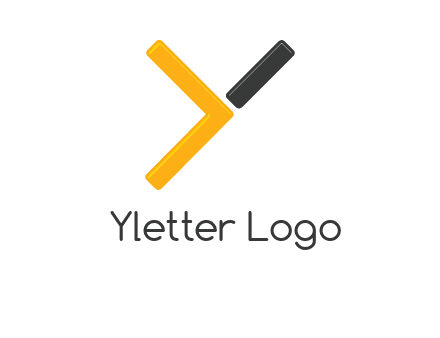 greater than sign forming letter Y