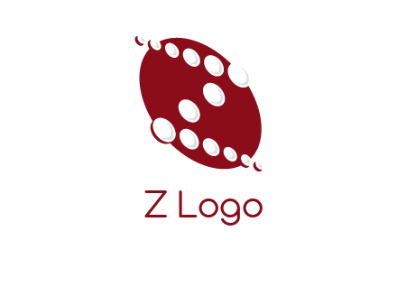 dotted letter Z in circle