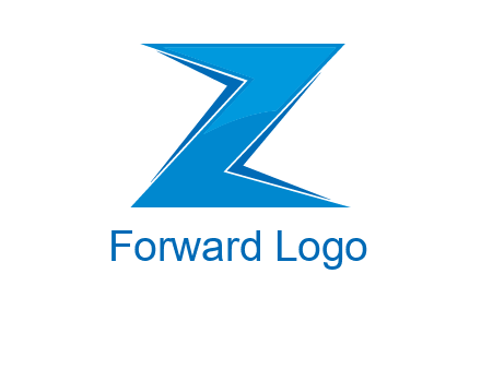 abstract letter Z with arrows