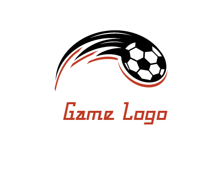 swoosh circular soccer logo
