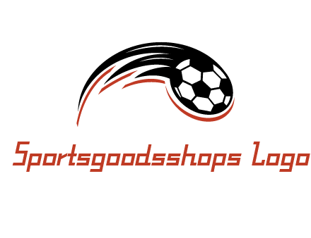 swoosh circular soccer logo