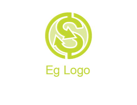 letter S with dollar sign