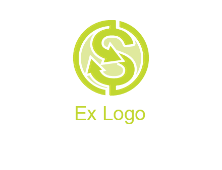 letter S with dollar sign