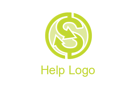letter S with dollar sign