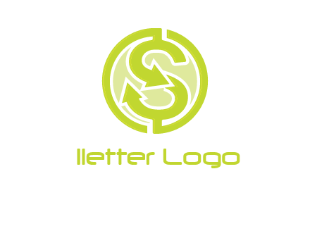 letter S with dollar sign