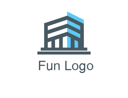 abstract building architecture logo
