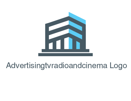 abstract building architecture logo