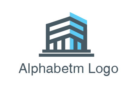 abstract building architecture logo
