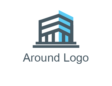 abstract building architecture logo
