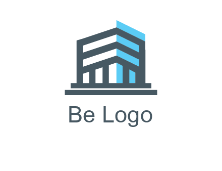 abstract building architecture logo