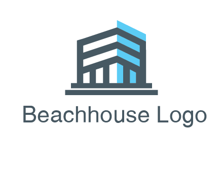 abstract building architecture logo