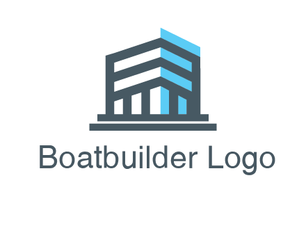abstract building architecture logo