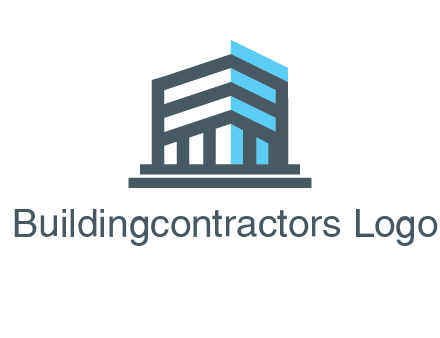 abstract building architecture logo