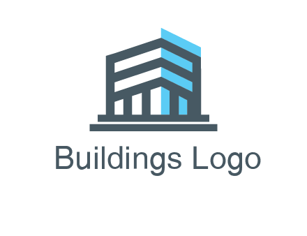 abstract building architecture logo
