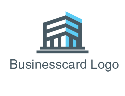 abstract building architecture logo