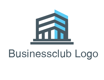 abstract building architecture logo