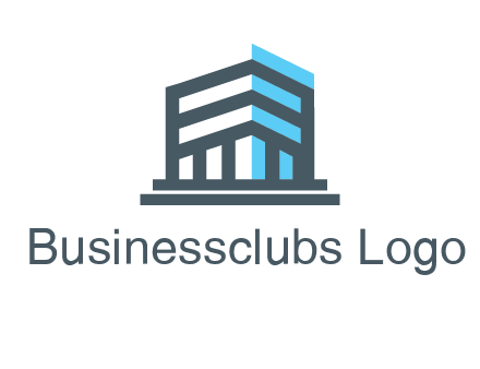 abstract building architecture logo