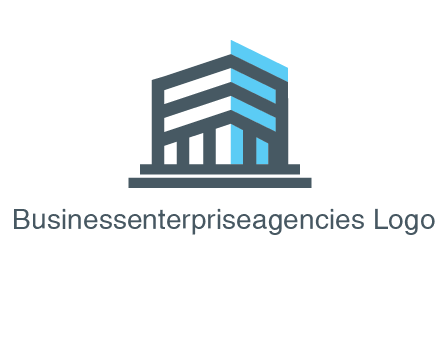 abstract building architecture logo