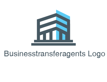 abstract building architecture logo