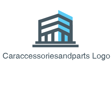 abstract building architecture logo