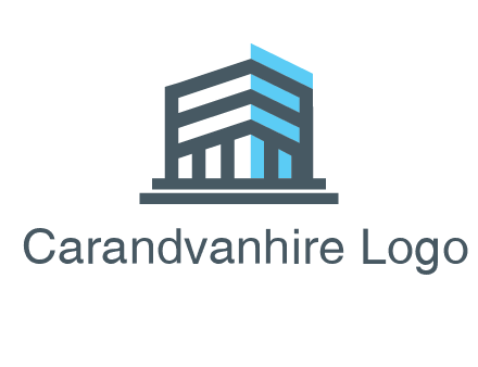 abstract building architecture logo