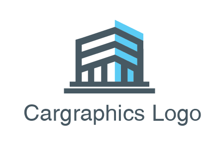 abstract building architecture logo