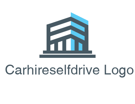 abstract building architecture logo