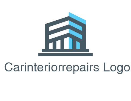 abstract building architecture logo