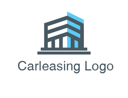abstract building architecture logo